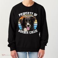 Border Collie Property Of Cute Dog Women's Sweatshirt thumb 0