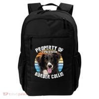 Border Collie Property Of Cute Dog Backpack thumb 0