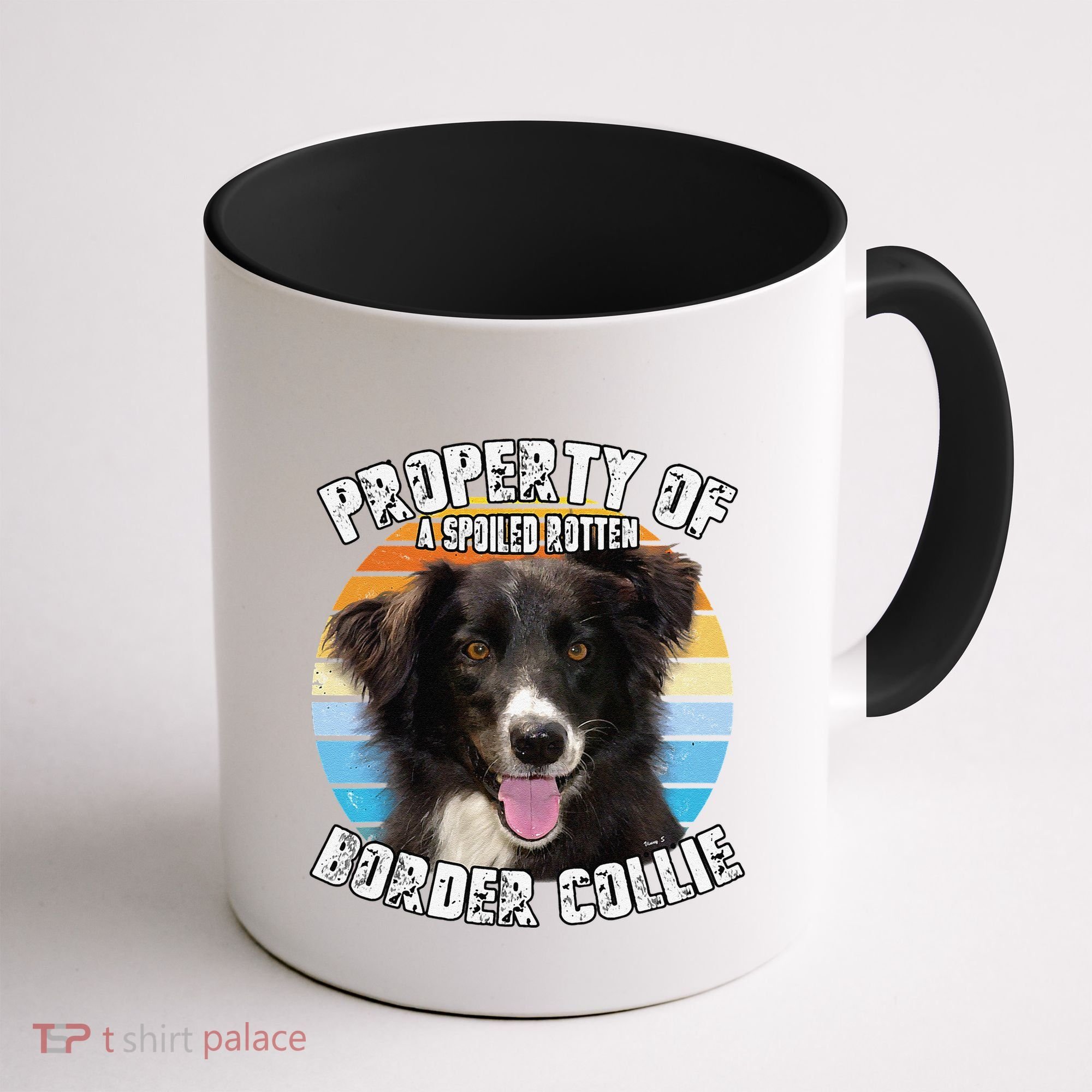 Border Collie Property Of Cute Dog Coffee Mug