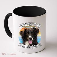 Border Collie Property Of Cute Dog Coffee Mug thumb 0