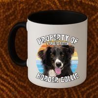 Border Collie Property Of Cute Dog Coffee Mug thumb 2