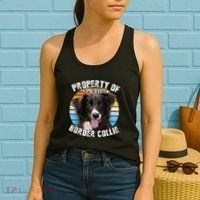 Border Collie Property Of Cute Dog Women's Tank Top thumb 2