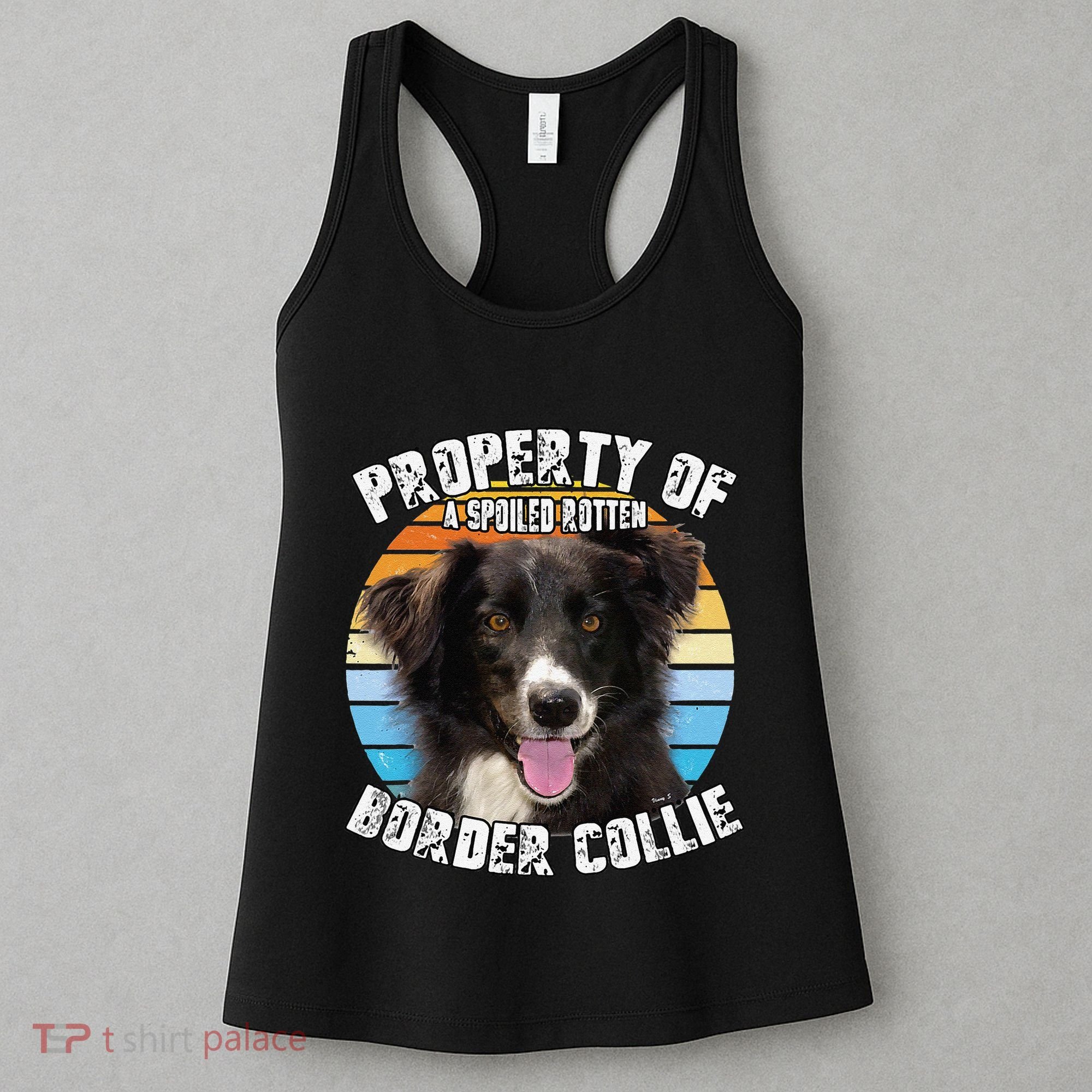Border Collie Property Of Cute Dog Women's Tank Top