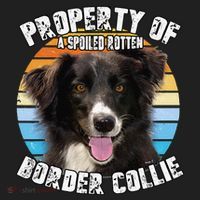 Border Collie Property Of Cute Dog Hat thumb 2