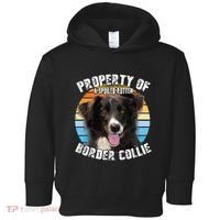 Border Collie Property Of Cute Dog Toddler Hoodie thumb 0