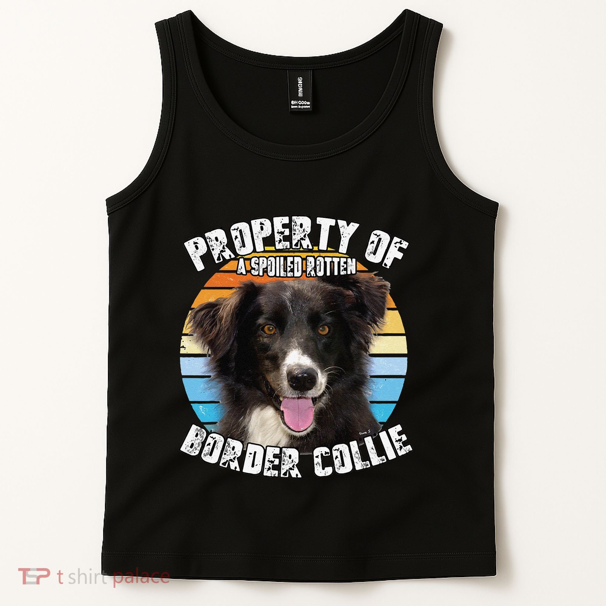 Border Collie Property Of Cute Dog Tank Top