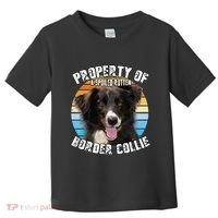 Border Collie Property Of Cute Dog Toddler T-Shirt thumb 0