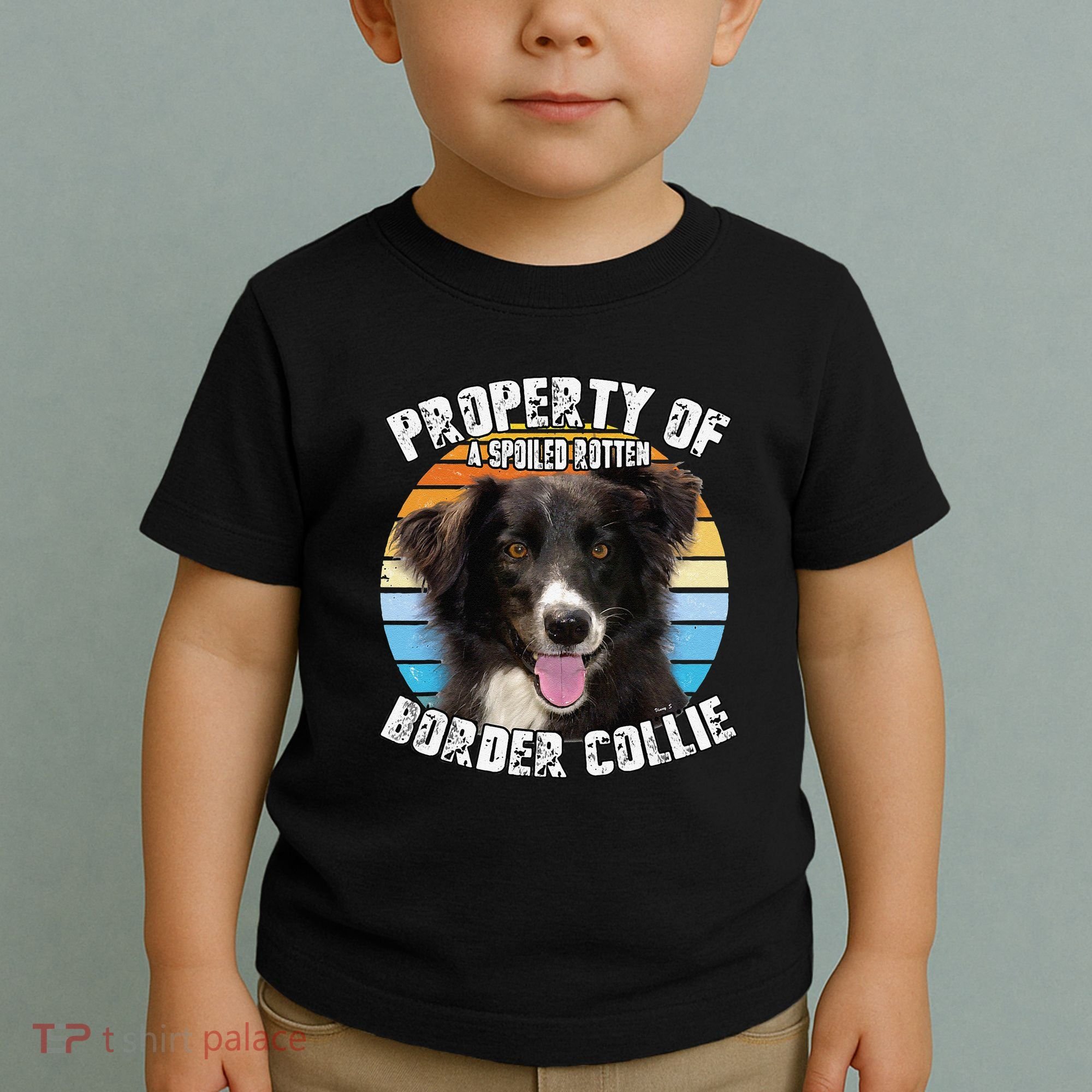 Border Collie Property Of Cute Dog Toddler T-Shirt