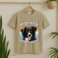 Border Collie Property Of Cute Dog T-Shirt thumb 2