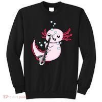 Bass Clarinet Player  Axolotl Music Lover Bass Clarinet Sweatshirt thumb 0