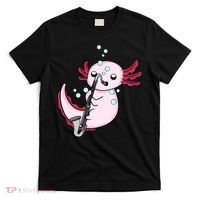 Bass Clarinet Player  Axolotl Music Lover Bass Clarinet T-Shirt thumb 0