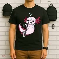 Bass Clarinet Player  Axolotl Music Lover Bass Clarinet T-Shirt thumb 6