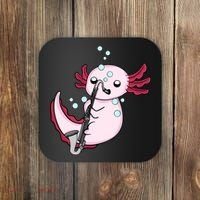 Bass Clarinet Player  Axolotl Music Lover Bass Clarinet Coaster thumb 0