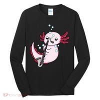 Bass Clarinet Player  Axolotl Music Lover Bass Clarinet Tall Long Sleeve Shirt thumb 0