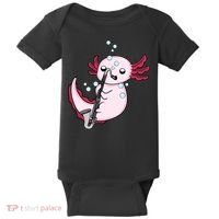 Bass Clarinet Player  Axolotl Music Lover Bass Clarinet Baby Bodysuit thumb 0