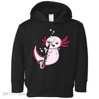 Bass Clarinet Player  Axolotl Music Lover Bass Clarinet Toddler Hoodie thumb 0