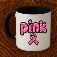 Breast Cancer Pink Ribbon Awareness Coffee Mug thumb 2