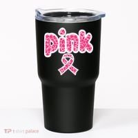 Breast Cancer Pink Ribbon Awareness Tumbler thumb 0