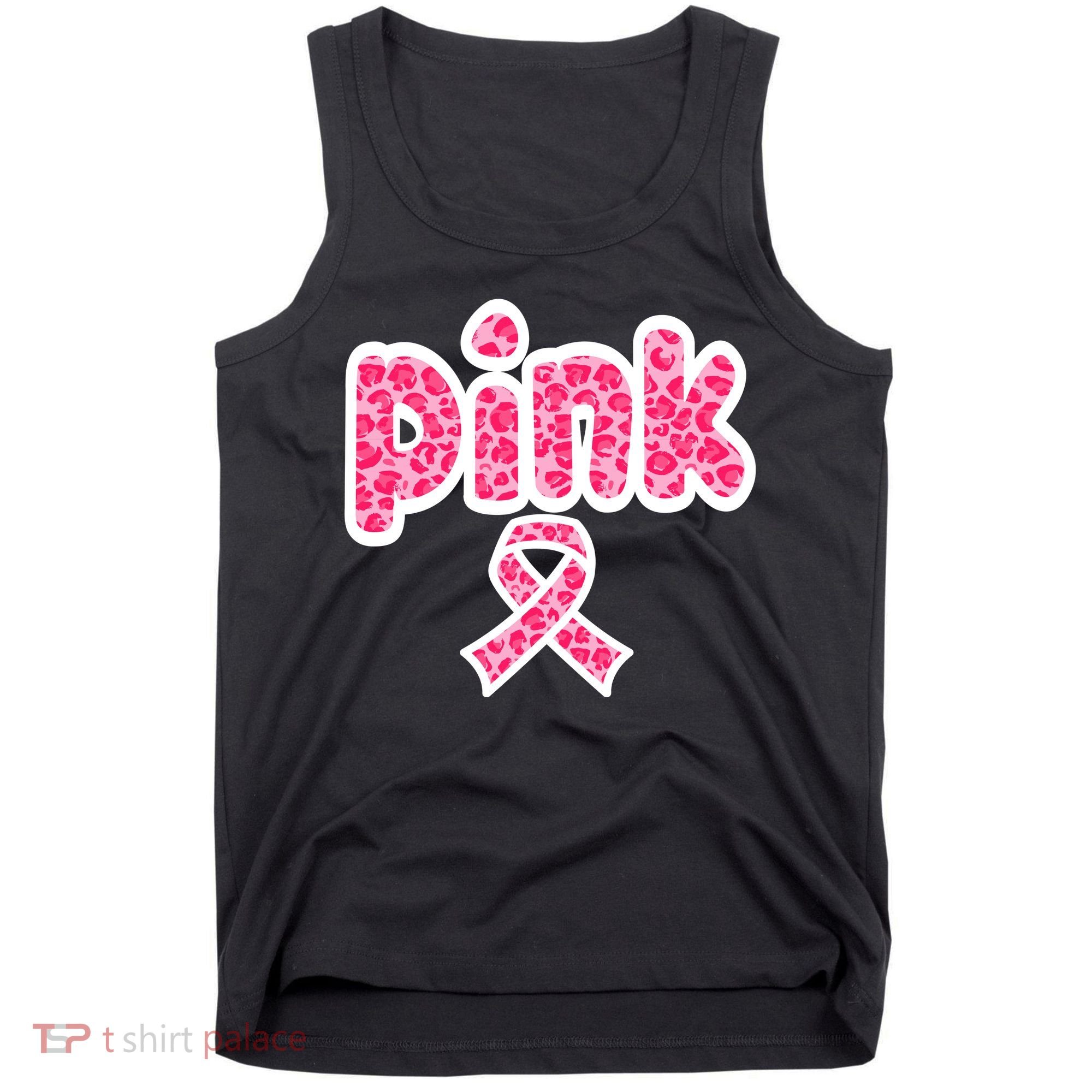 Breast Cancer Pink Ribbon Awareness Tank Top