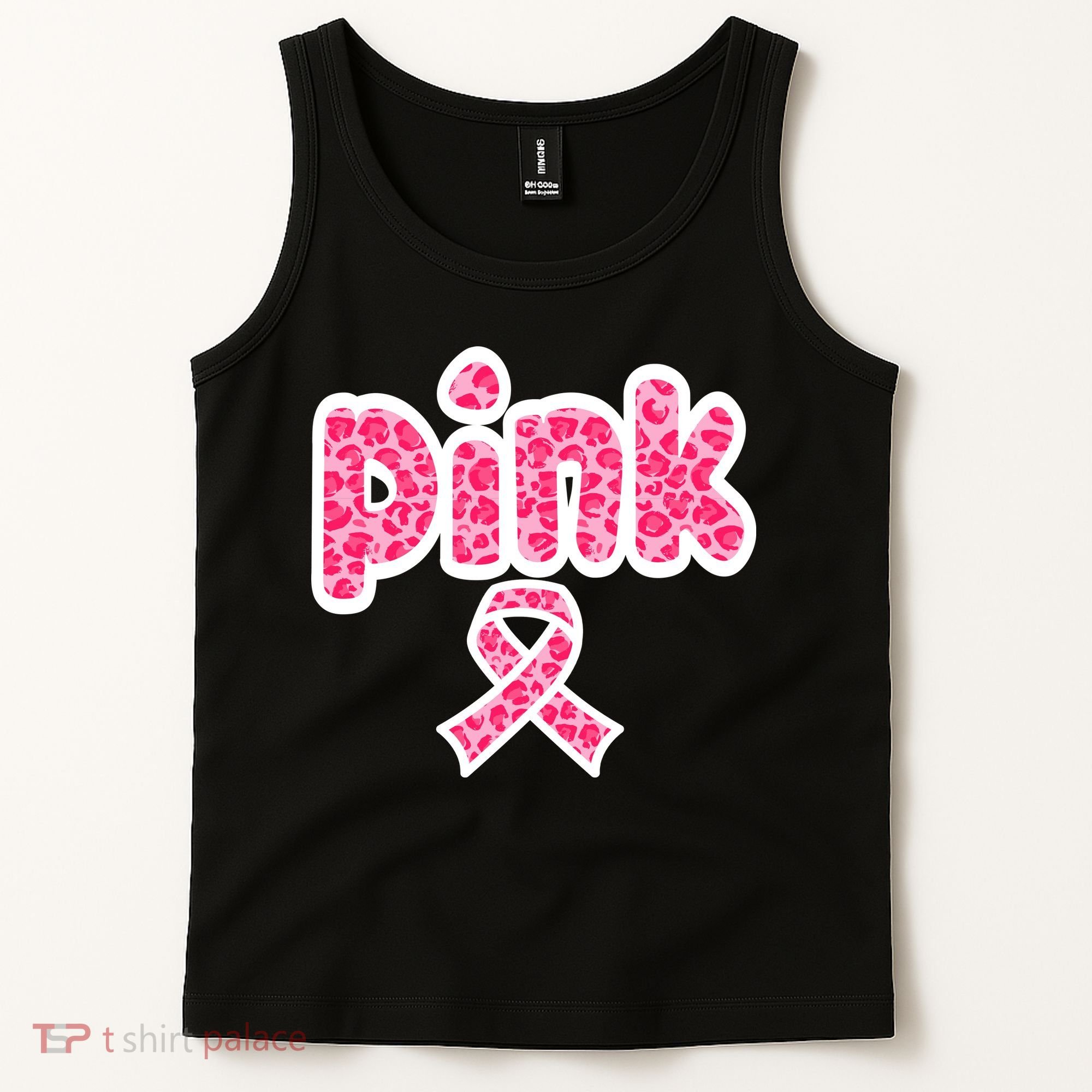 Breast Cancer Pink Ribbon Awareness Tank Top