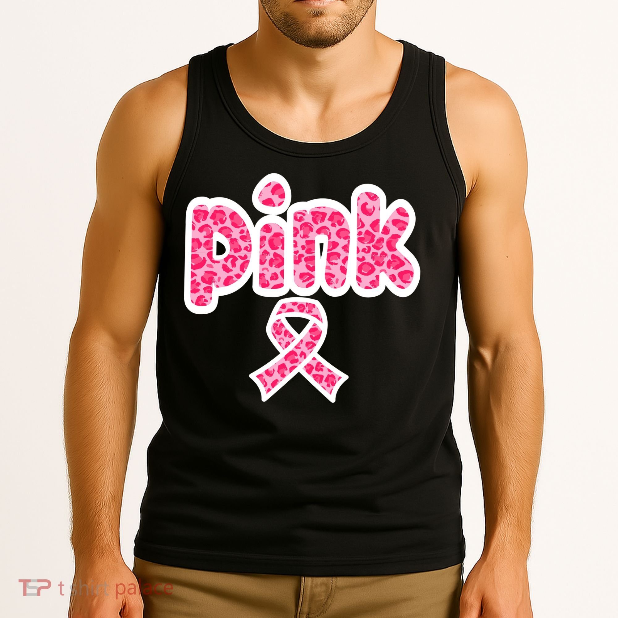 Breast Cancer Pink Ribbon Awareness Tank Top