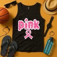 Breast Cancer Pink Ribbon Awareness Tank Top thumb 4