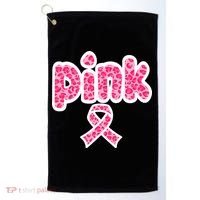 Breast Cancer Pink Ribbon Awareness Golf Towel thumb 0