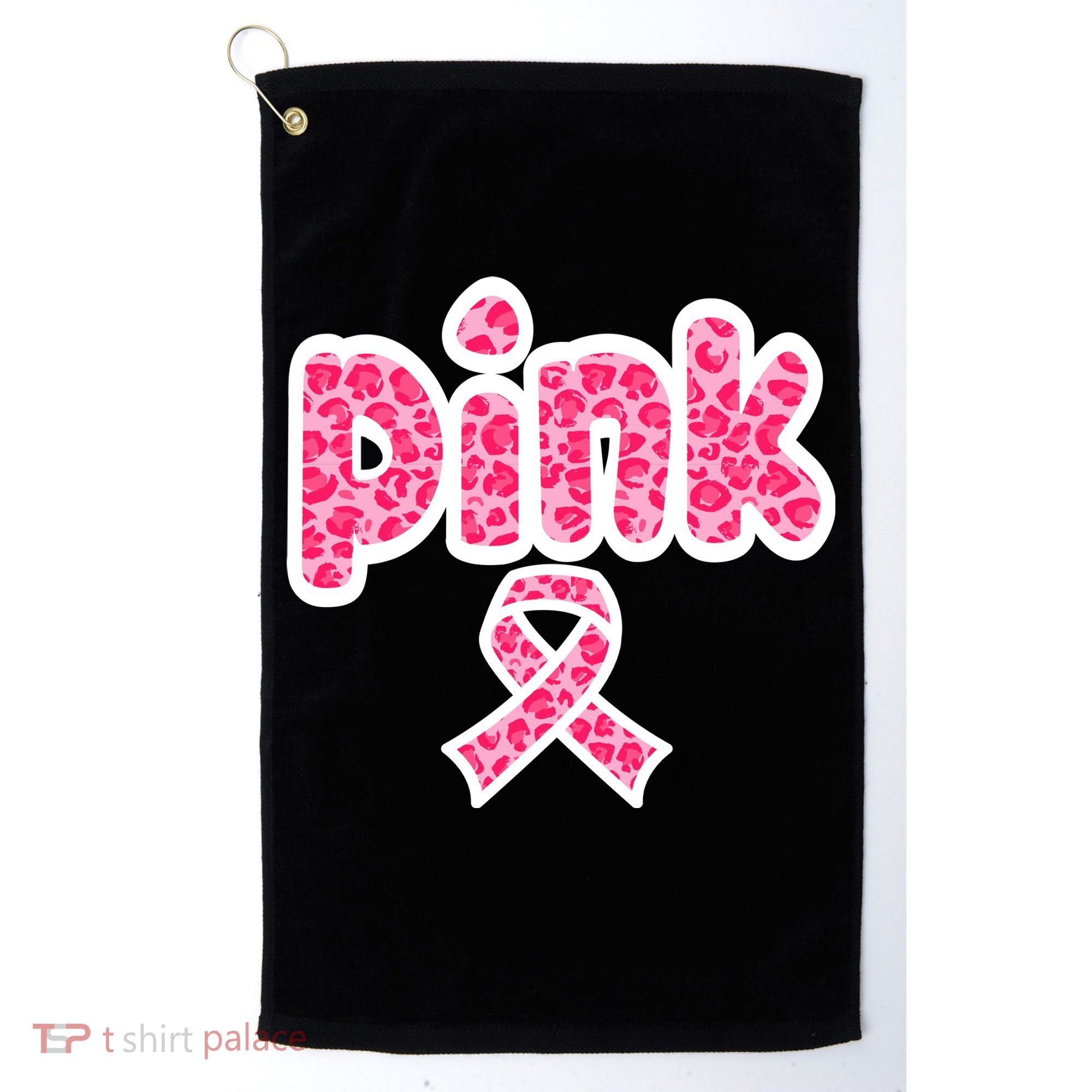 Breast Cancer Pink Ribbon Awareness Golf Towel