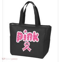 Breast Cancer Pink Ribbon Awareness Tote Bag thumb 3