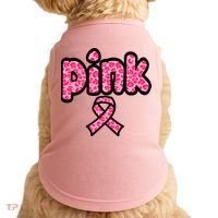 Breast Cancer Pink Ribbon Awareness Doggie Tank thumb 0