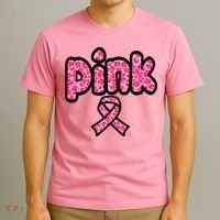 Breast Cancer Pink Ribbon Awareness T-Shirt thumb 3