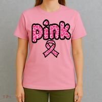 Breast Cancer Pink Ribbon Awareness T-Shirt thumb 4