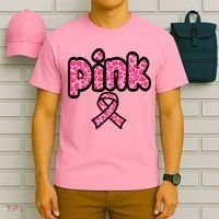 Breast Cancer Pink Ribbon Awareness T-Shirt thumb 6