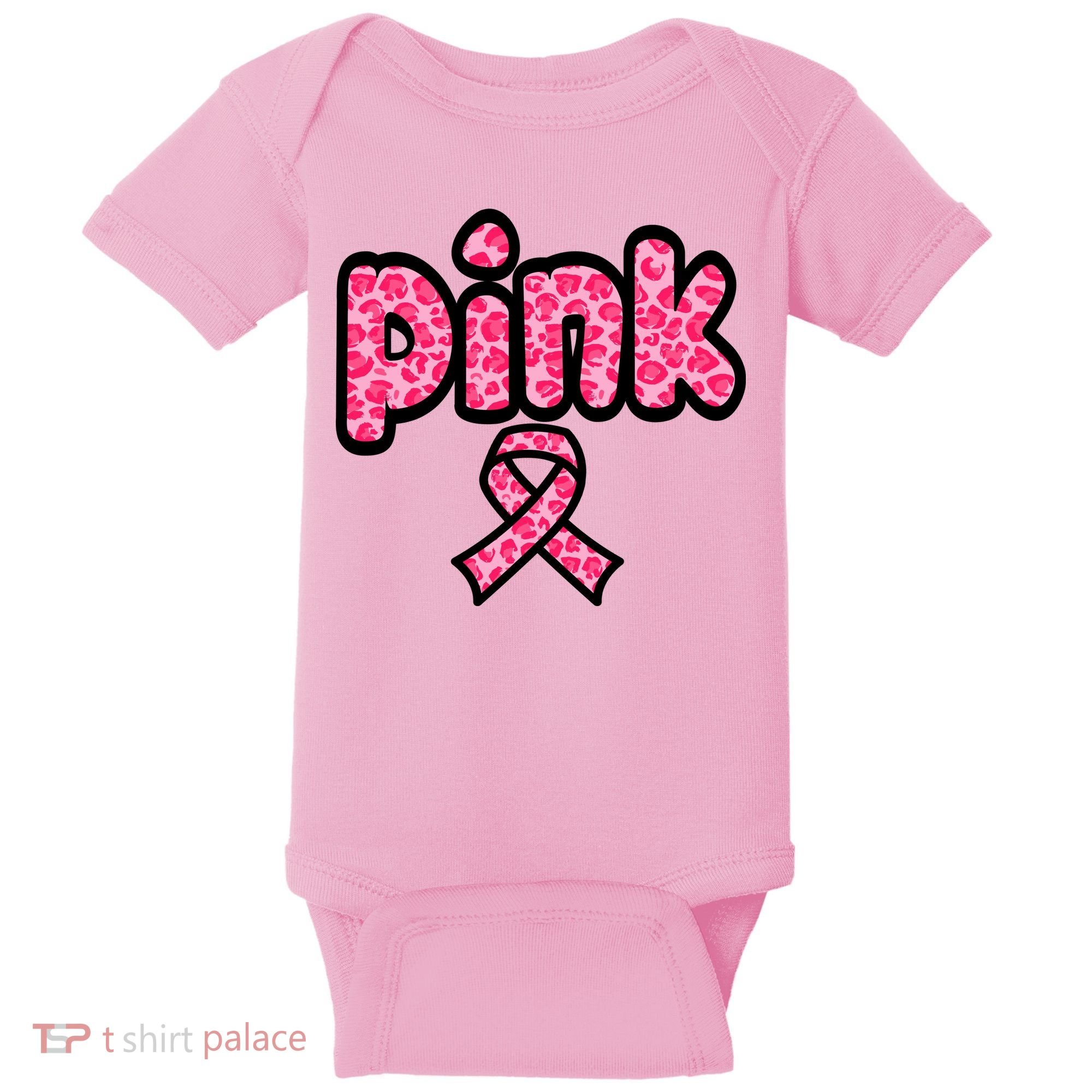 Breast Cancer Pink Ribbon Awareness Baby Bodysuit