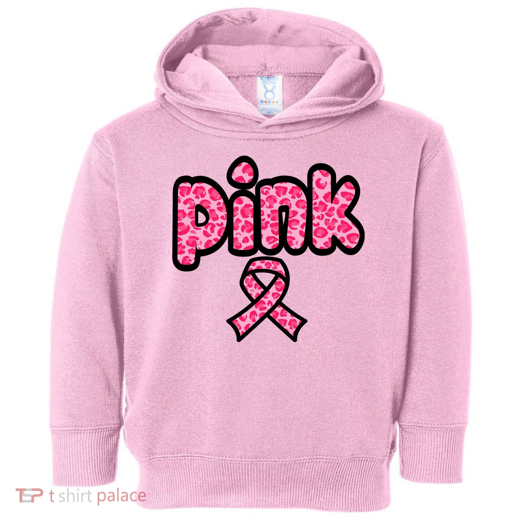 Breast Cancer Pink Ribbon Awareness Toddler Hoodie