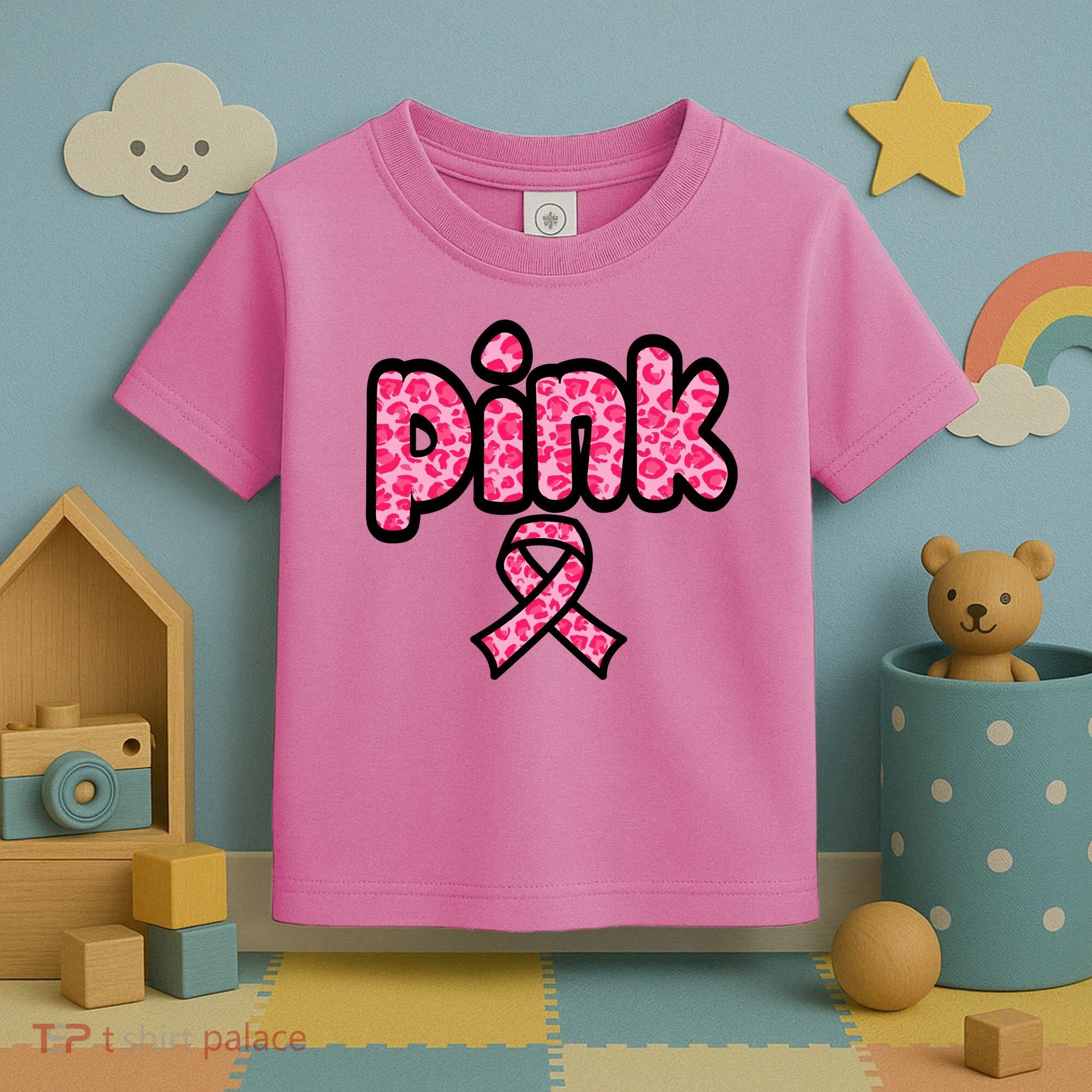Breast Cancer Pink Ribbon Awareness Toddler T-Shirt