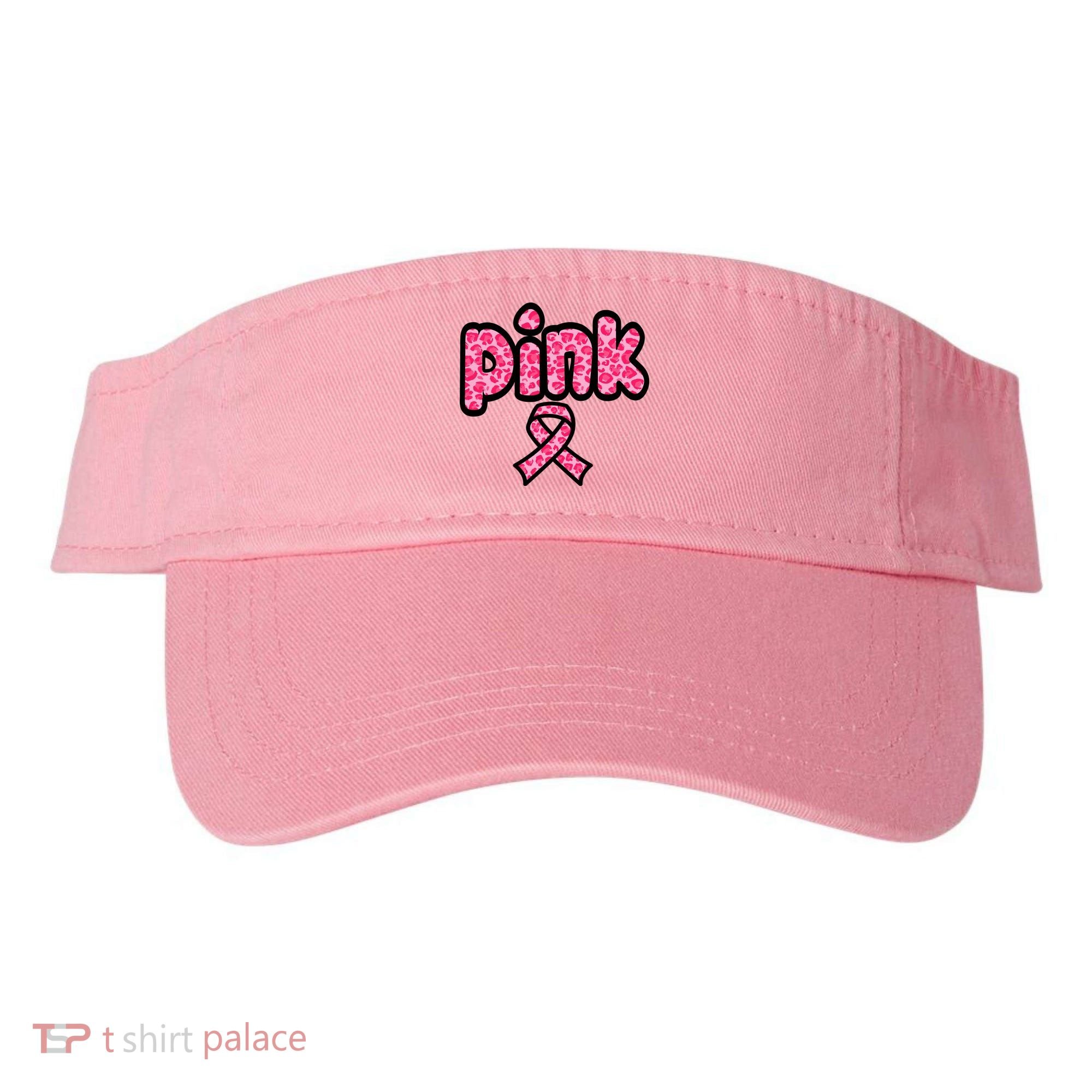 Breast Cancer Pink Ribbon Awareness Visor