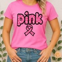 Breast Cancer Pink Ribbon Awareness Women's T-Shirt thumb 2