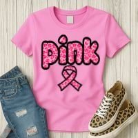 Breast Cancer Pink Ribbon Awareness Women's T-Shirt thumb 3
