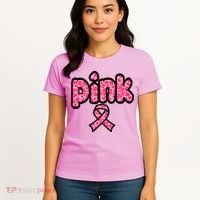 Breast Cancer Pink Ribbon Awareness Women's T-Shirt thumb 4