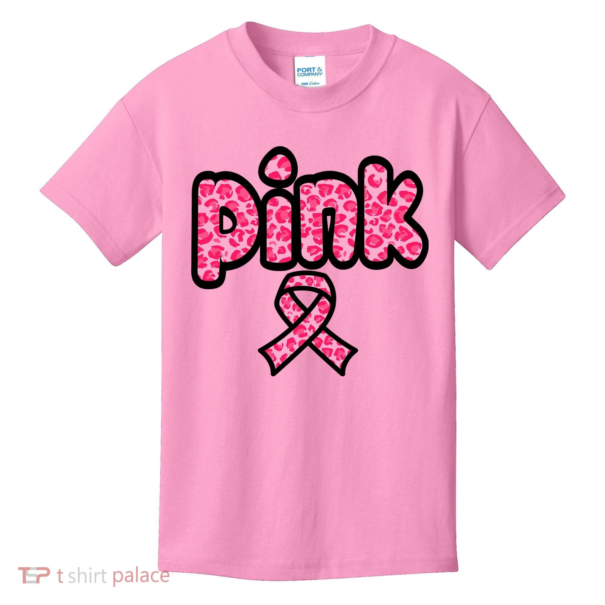 Breast Cancer Pink Ribbon Awareness Kids T-Shirt