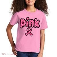 Breast Cancer Pink Ribbon Awareness Kids T-Shirt thumb 2