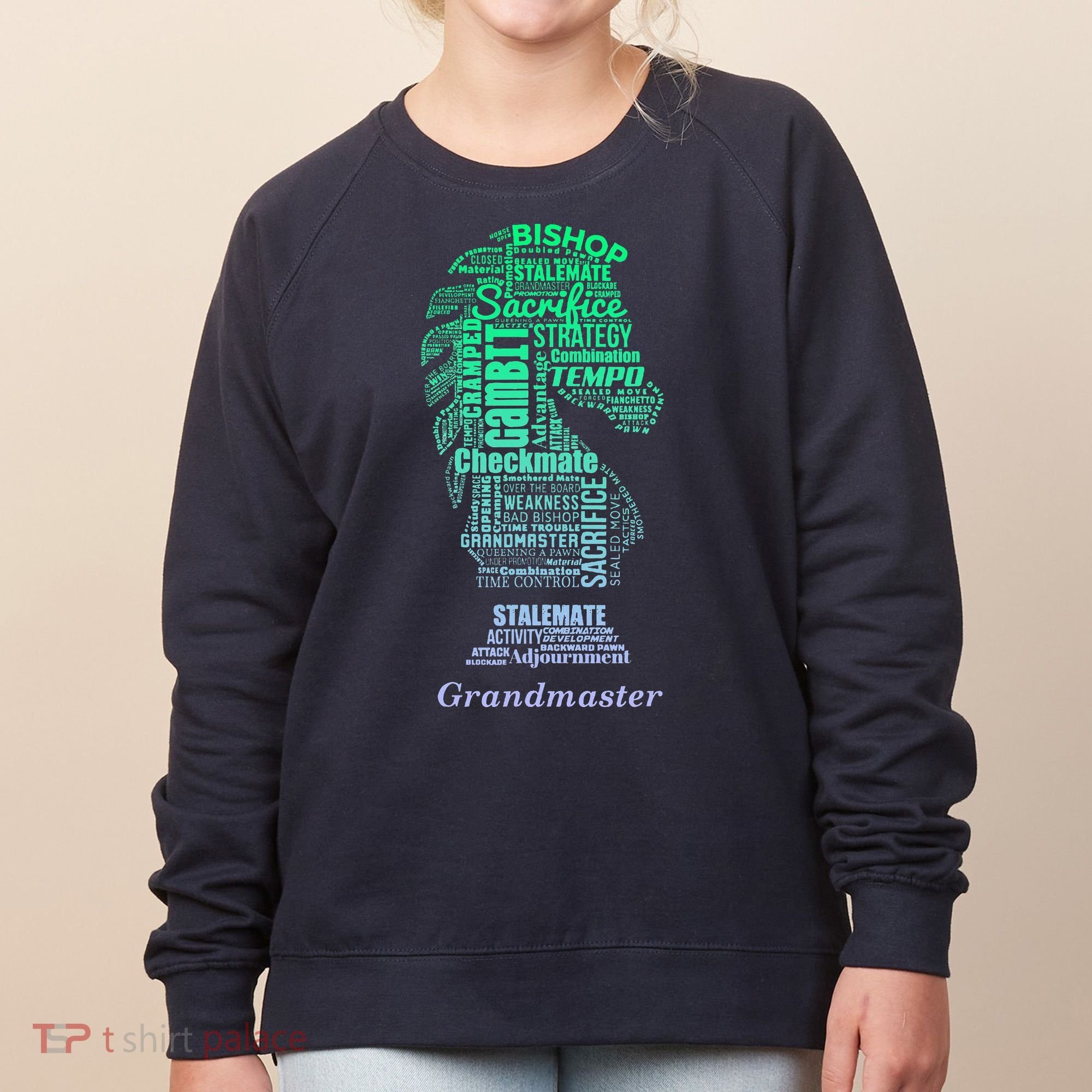 Bishop Chess Piece Group Costume Chess Club Chess Board Women's Sweatshirt