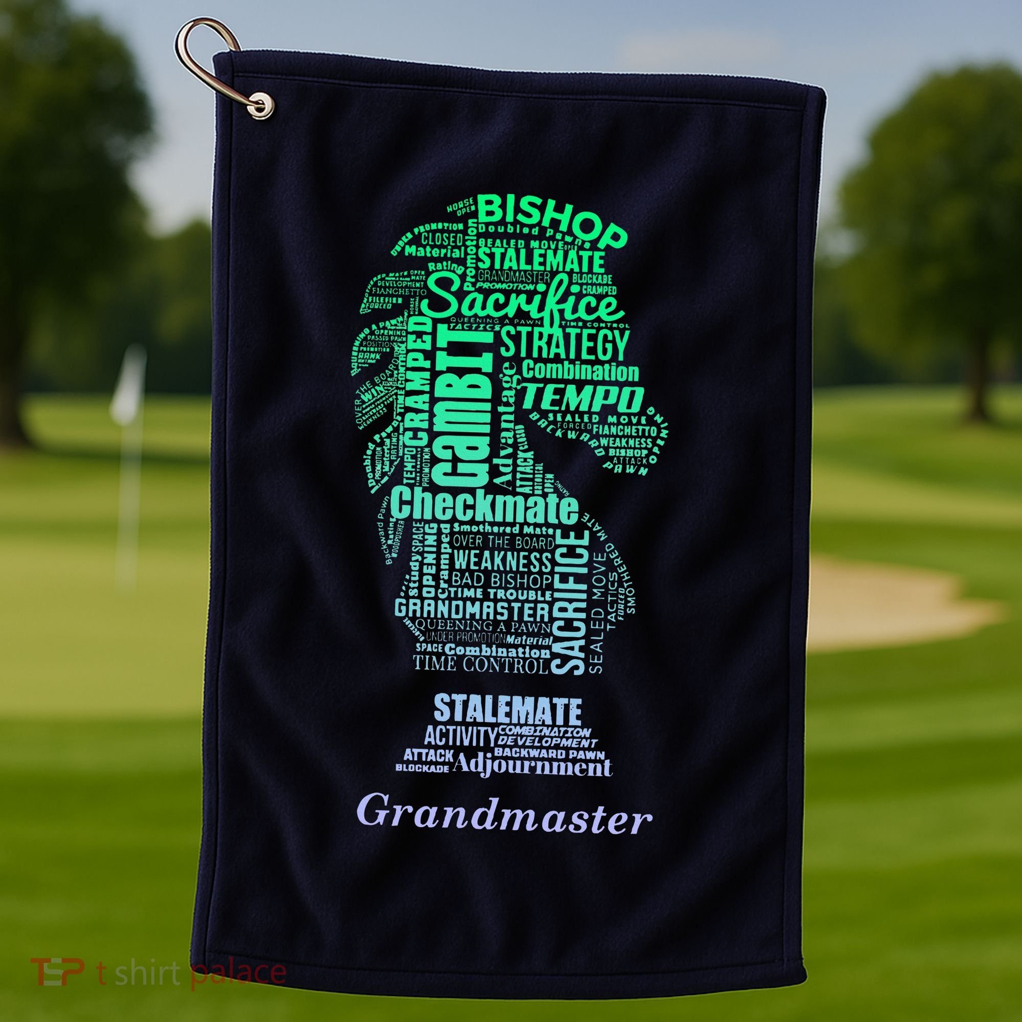Bishop Chess Piece Group Costume Chess Club Chess Board Golf Towel