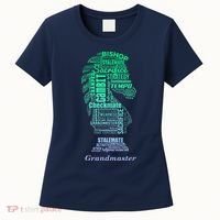 Bishop Chess Piece Group Costume Chess Club Chess Board Women's T-Shirt thumb 0