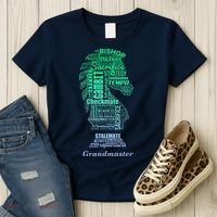 Bishop Chess Piece Group Costume Chess Club Chess Board Women's T-Shirt thumb 3