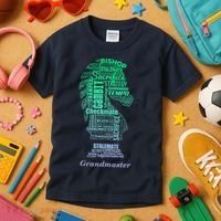 Bishop Chess Piece Group Costume Chess Club Chess Board Kids T-Shirt thumb 3
