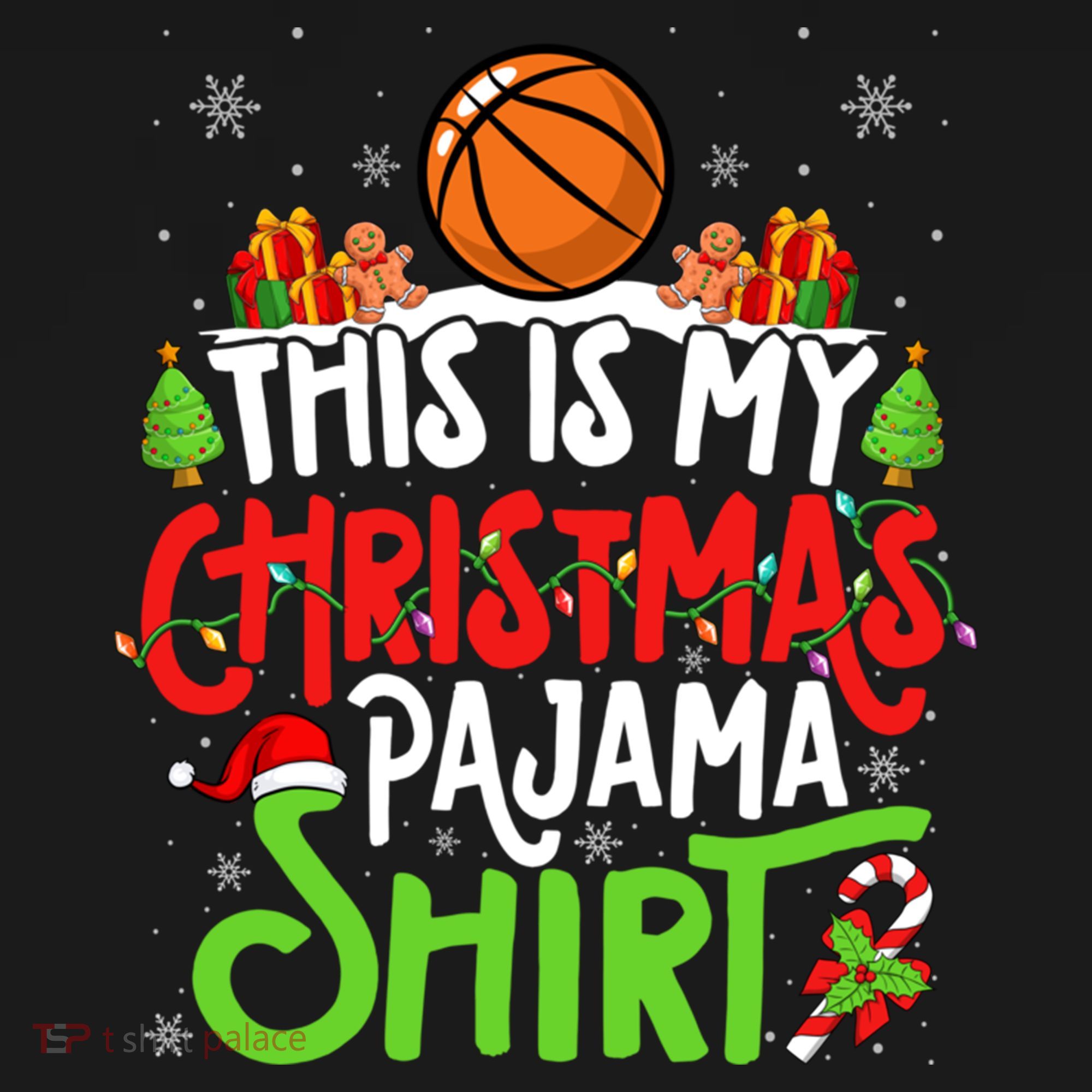Basketball Christmas Pajama Meaningful Gift Xmas Party Basketball Gift Women's Hoodie