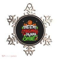 Basketball Christmas Pajama Meaningful Gift Xmas Party Basketball Gift Ornament thumb 0