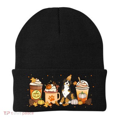 Bernedoodle Coffee Pumpkin Spice Dog Lover Fall Thanksgiving Gift Beanie